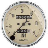 5 PC. GAUGE KIT, 3-1/8" & 2-1/16", MECH. SPEEDO., WTMP & OILP, ANTQ BEIGE