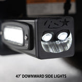 2011-2016 Ford F250-F450 Super Duty Hitch Bar Reverse 7in LED Flood Lighting Heavy Duty Bolt-On Street Series Kit and Si