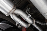 3in. Cat-Back. 2.5in. Dual Split Rear. T304. Quad CF Tips
