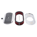 Edelbrock Elite 2 Series Polished Oval Air Cleaner for Single 4-bbl Carb - 2.5" Element - image 2