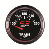 GAUGE, TRANSMISSION TEMP, 2 1/16", 100-250?F, ELECTRIC, CHEVY RED BOWTIE, BLACK