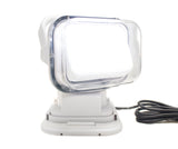 Motorized 50W LED Spot Light w/ Remote 360 degree / 120 vertical Swivel Functionality (White)