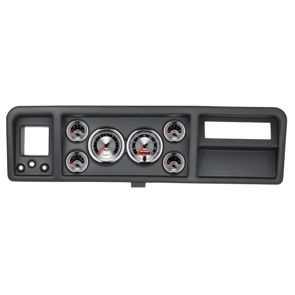 AutoMeter 6 Gauge Direct-Fit Dash Kit, Ford Truck 73-79, American Muscle (2146-01)