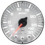 GAUGE, VAC/BOOST, 2 1/16", 30INHG-30PSI, STEPPER MTR W/PK & WRN,SLVR/CHRME, SPEK — Red (P302218)