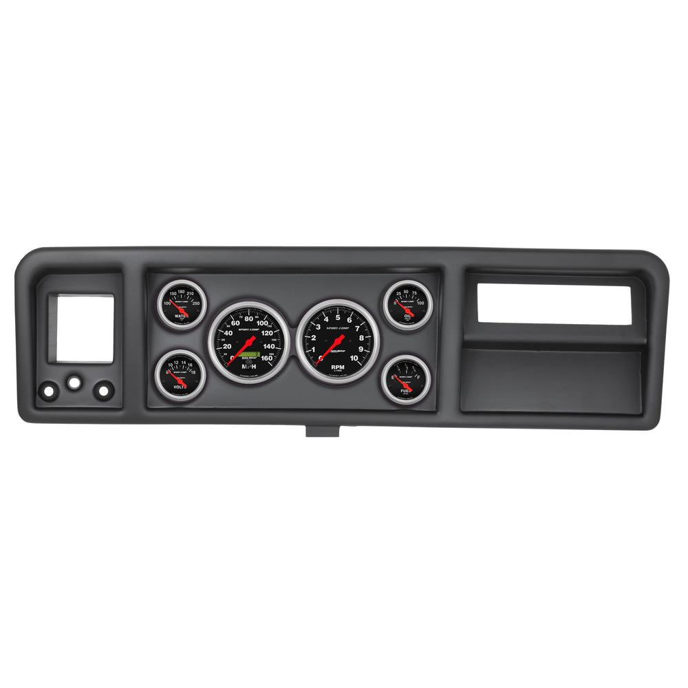 AutoMeter 6 Gauge Direct-Fit Dash Kit, Ford Truck 73-79, Sport-Comp (2146-11)
