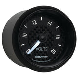 2-1/16" VOLTMETER, 8-18V, GT — White (8091)
