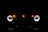 DV8 Offroad Grjl02 2018+ Wrangler Jl Front Grill Amber Accent Lights