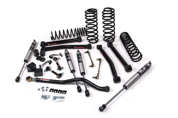 JKS Manufacturing Ensemble de rehaussement de suspension J-Konnect, 2.5 po, avec amortisseurs Fox 2.5 Performance Elite Series — 2018-2022 Jeep Wrangler JL 4 portes (JSPEC121PES)
