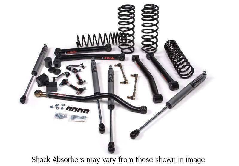 JKS Manufacturing 3.5" Lift Kit | J-Konnect | 2018-2026 Jeep Wrangler JL 4-Door — Front (JSPEC124KFA)
