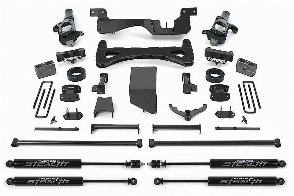 Fabtech Chevrolet, GMC (6.0, 6.6, 8.1) 2500HD/3500HD 6" Suspension Lift Kit