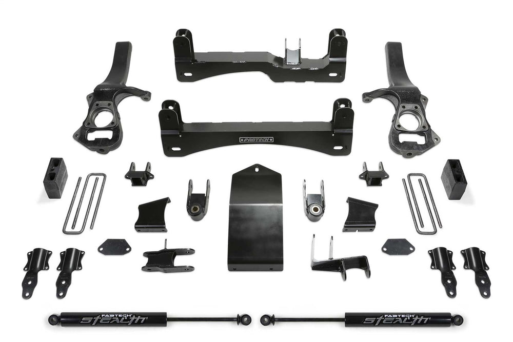 Fabtech Basic Lift System w/Shocks — 6" Lift — 2019-2023 Chevrolet Silverado 1500 / GMC Sierra 1500 (K1132M)