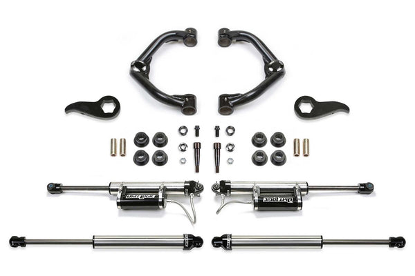 Fabtech Uniball UCA Lift System with Shocks — 3.5" Lift — 2020-2021 Chevrolet Silverado 3500 HD, GMC Sierra 3500 HD; 2020-2023 Chevrolet Silverado 2500 HD, GMC Sierra 2500 HD (K1156DL)