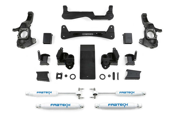 Fabtech Performance Lift System w/Shocks — 6" Lift — 2020-2023 Chevrolet Silverado 2500 HD / GMC Sierra 2500 HD (K1159)