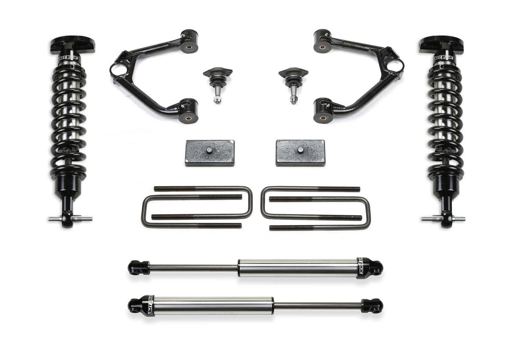 Fabtech Budget Lift System w/Shock — 1.5" Lift — 2021-2023 Chevrolet Silverado 1500 / 2022-2023 GMC Sierra 1500 (K1195DL)