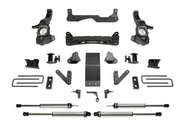 Fabtech Performance Lift System with Shocks — 4" Lift — 2020-2023 Chevrolet Silverado 2500 HD / GMC Sierra 2500 HD (K1200DL)