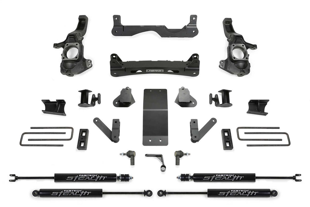 Fabtech Performance Lift System w/Shocks — 4" Lift — 2020-2023 Chevrolet Silverado 2500 HD / GMC Sierra 2500 HD (K1200M)