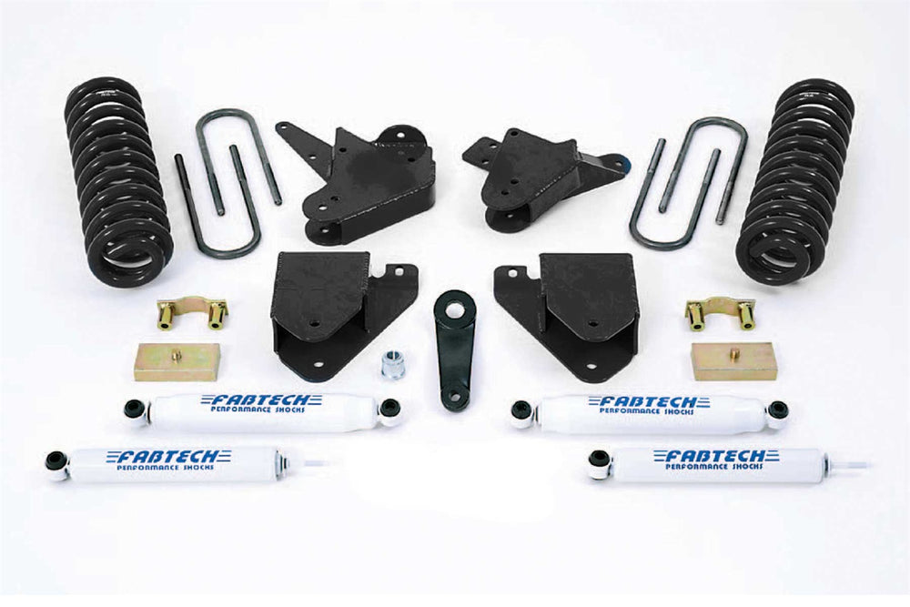 Fabtech Basic Lift System w/Shocks — 6" Lift — 1999-2000 Ford F-250 Super Duty / F-350 Super Duty (K2099)