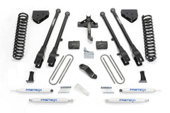 Fabtech 4 Link Lift System, 6" Lift — Performance Shocks — 2008-2015 Ford F-250 Super Duty & 2014 Ford F-350 Super Duty (K2120)