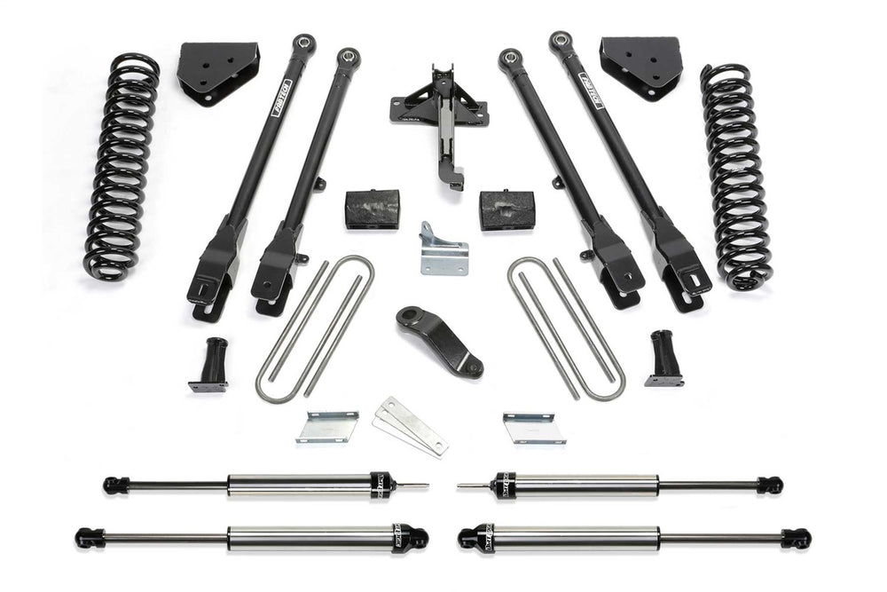 Fabtech 4 Link Lift System, 6" Lift — Dirt Logic 2.25 Shocks — 2008-2015 Ford F-250 Super Duty & 2014 Ford F-350 Super Duty (K2120DL)