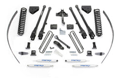 Fabtech 4 Link Lift System, 8" Lift — With Factory Overload, Performance Shocks — 2008-2015 Ford F-250 Super Duty & 2014 Ford F-350 Super Duty (K2126)