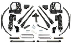 Fabtech 4 Link Lift System, 8" Lift — Rear Leaf Springs, Dirt Logic 4.0 Coilovers, Dirt Logic Rear Shocks — 2008-2015 Ford F-250 Super Duty / Ford F-350 Super Duty (K2144DL)