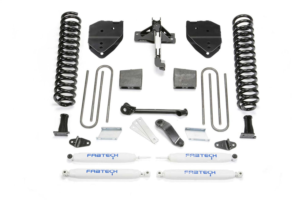 Fabtech Basic Lift System w/Shocks — 4" Lift — 2017-2022 Ford F-250 Super Duty / F-350 Super Duty (K2214)