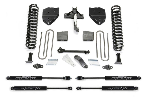 Fabtech Basic Lift System with Shocks — 4" Lift — 2017-2022 Ford F-250 Super Duty / F-350 Super Duty (K2214M)
