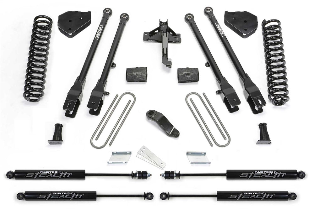 Fabtech 4 Link Lift System, 6" Lift — 2019+ Ford F-550 Super Duty, 4WD