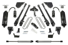 Fabtech 4 Link Lift System, 4" — Diesel, Dirt Logic 4.0 Reservoir Coilovers, Dirt Logic 2.25 Rear Shocks — 2023-2026 Ford F-250 Super Duty / Ford F-350 Super Duty (K2411DL)