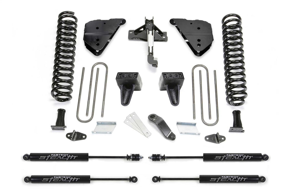 Fabtech Basic Lift System w/Shocks — 6" Lift — 2023-2026 Ford F-250 Super Duty / F-350 Super Duty (K2412M)