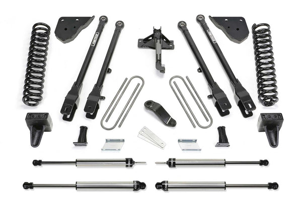 Fabtech 4 Link Lift System, 6" Lift — Diesel, Dirt Logic 2.25 Shocks — 2023-2026 Ford F-250 Super Duty / Ford F-350 Super Duty (K2417DL)
