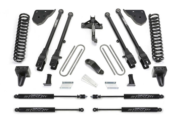 Fabtech 4 Link Lift System, 6" Lift — Diesel, Stealth Monotube Shocks — 2023-2026 Ford F-250 Super Duty / Ford F-350 Super Duty (K2417M)