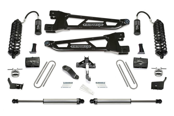 Fabtech Radius Arm Lift System, 6" Lift — 2023+ Ford F-550 Super Duty, 4WD