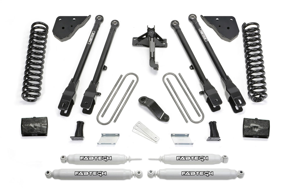 Fabtech 4 Link Lift System, 6" Lift — 2023+ Ford F-450 Super Duty, 4WD
