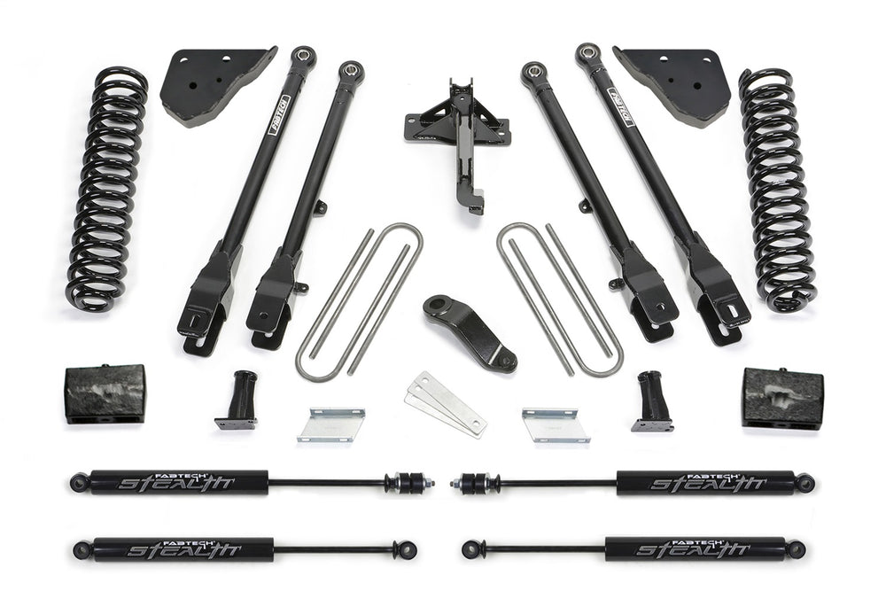 Fabtech 4 Link Lift System, 6" Lift — 2023+ Ford F-450 Super Duty, 4WD
