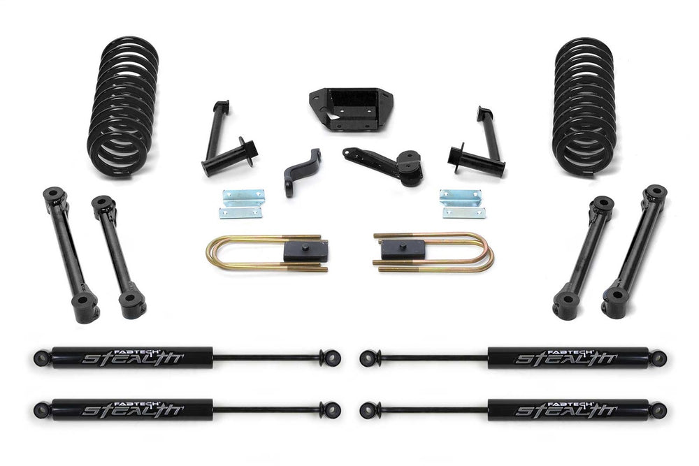 Fabtech Performance Lift System w/Shocks — 6" Lift — 2007-2008 Dodge Ram 2500 / 3500 (K30154M)