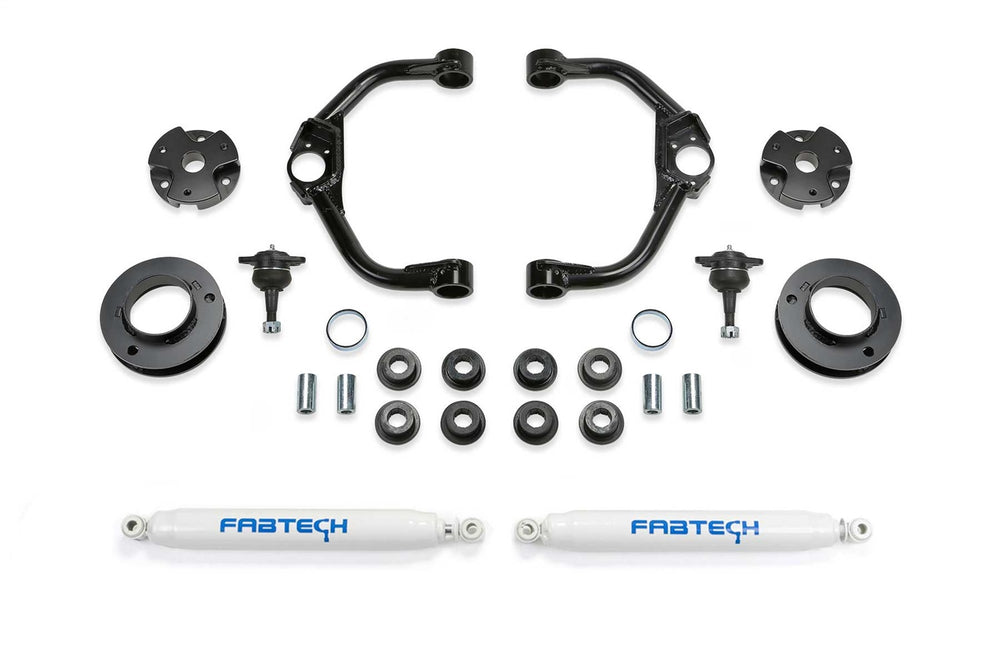 Fabtech Performance Lift System w/Shocks, 3" Lift — 2019-2021 Ram 1500
