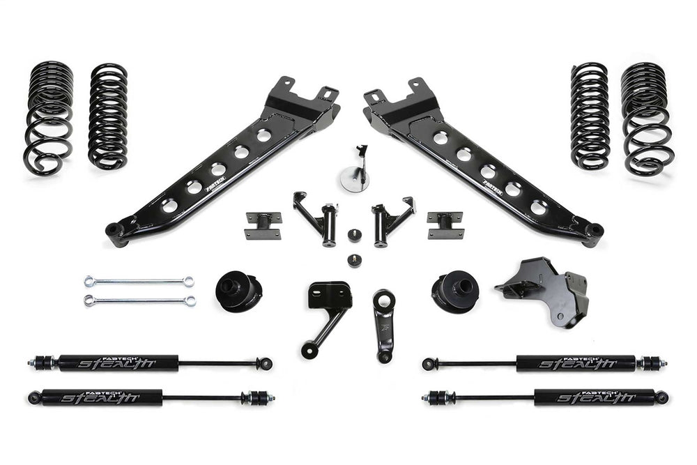Fabtech Radius Arm Lift System, 5" Lift — Stealth Monotube Shocks — 2019-2024 Ram 2500 & 2020 Ram 3500 (K3180M)