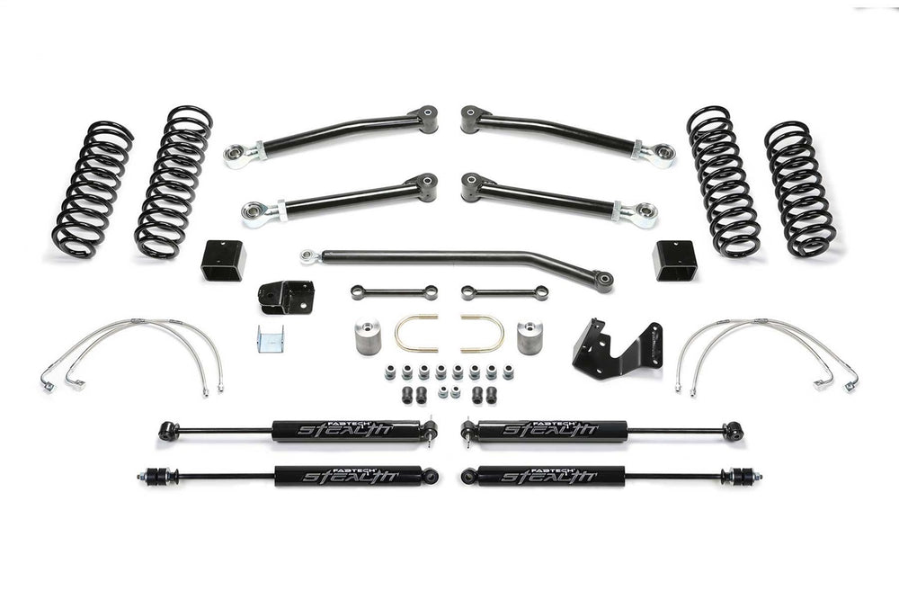 Fabtech Trail II Lift System, 3" Lift — 2007-2017 Jeep Wrangler