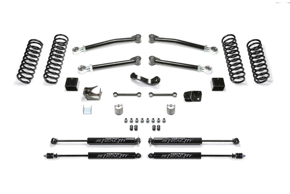 Fabtech Trail Lift System, 3" Lift — 2007-2017 Jeep Wrangler