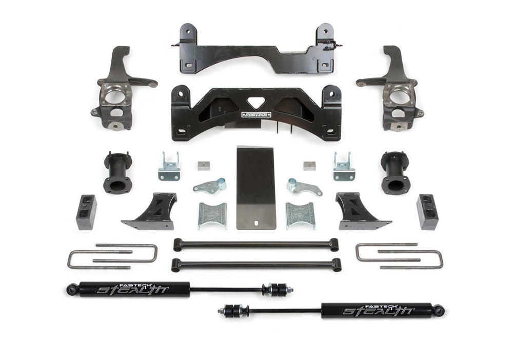 Fabtech Basic Lift System w/Shocks, 6" Lift — 2007-2014 Toyota Tundra, 4WD