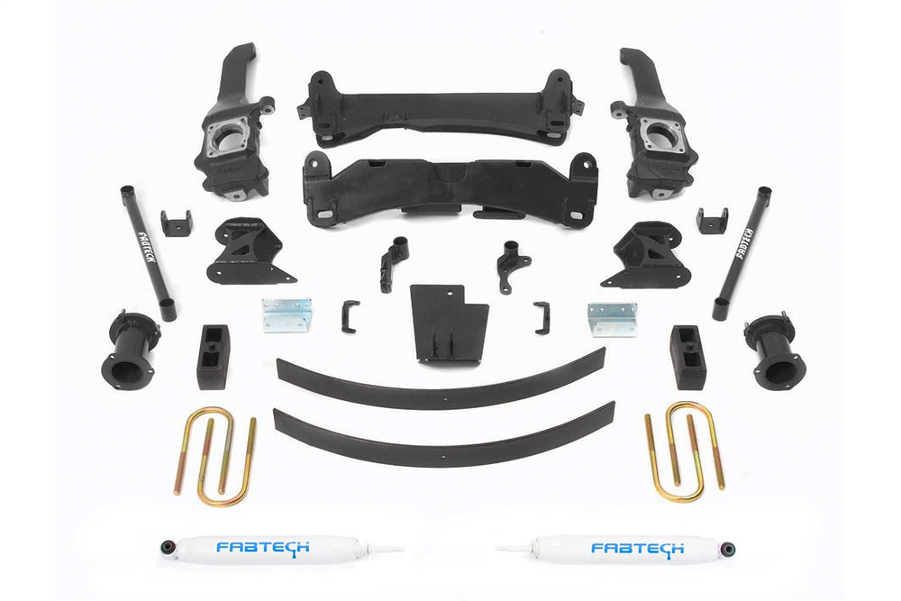 Fabtech Basic Lift System w/Shocks, 6" Lift — 2005-2013 Toyota Tacoma