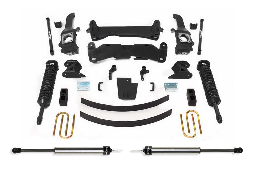 Fabtech Performance Lift System w/Shocks — 6" Lift — 2005-2013 Toyota Tacoma (K7020DL)