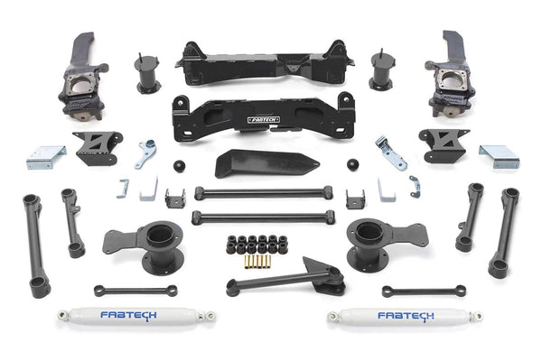 Fabtech Basic Lift System with Shocks — 6" Lift, 4WD (K7024)