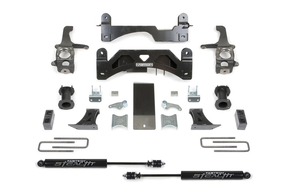 Fabtech Coil Spacer System, 6" Lift — 2016-2021 Toyota Tundra