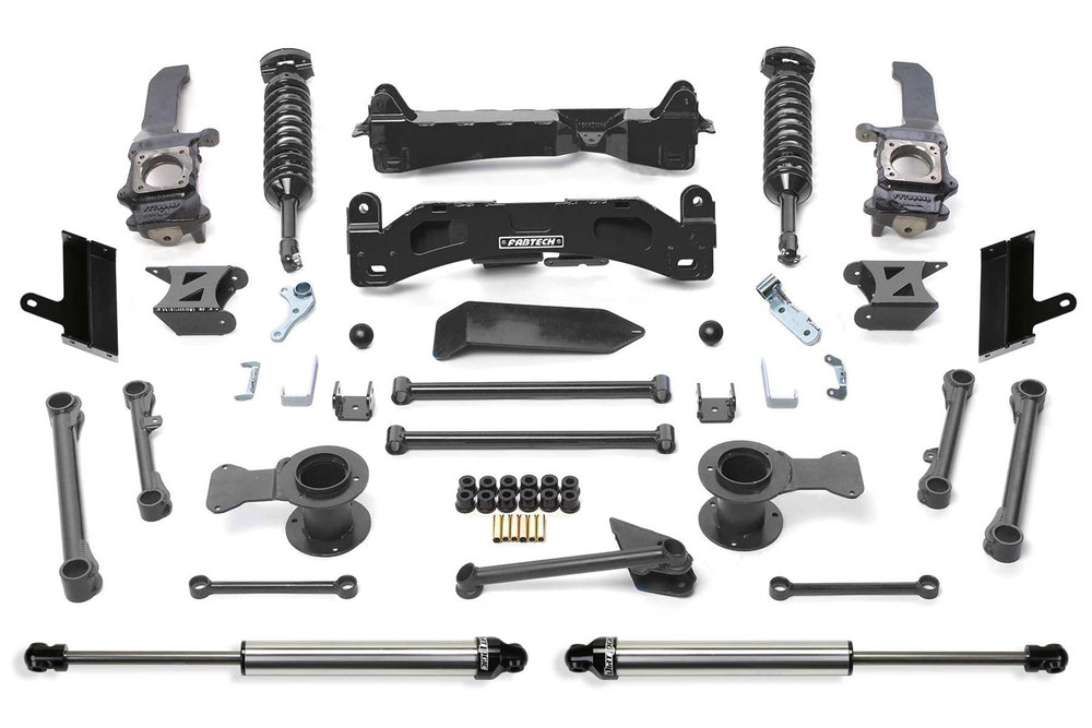 Fabtech Performance Lift System w/Shocks — 6" Lift — 2015-2024 Toyota 4Runner, 4WD (K7067DL)