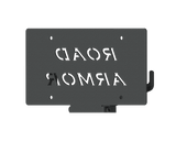 Road Armor Common Bumper License Plate Mount 1.5In Offset Fairlead Texture Black