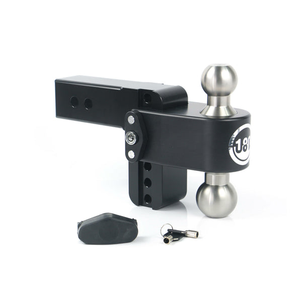 Weigh Safe 4" Drop Hitch, 2.5" Shank (8K/14.5K Gtwr) (LTB4-2.5-CER-BLA)