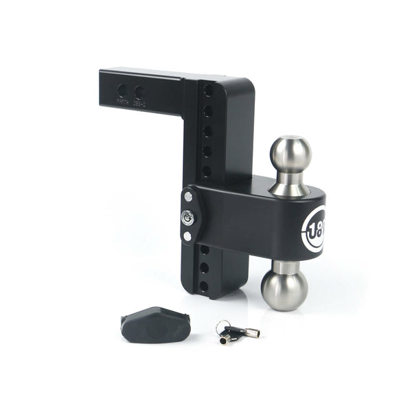 Weigh Safe 8" Drop Hitch, 2" Shank (8K/10K Gtwr) (LTB8-2-CER-BLA)