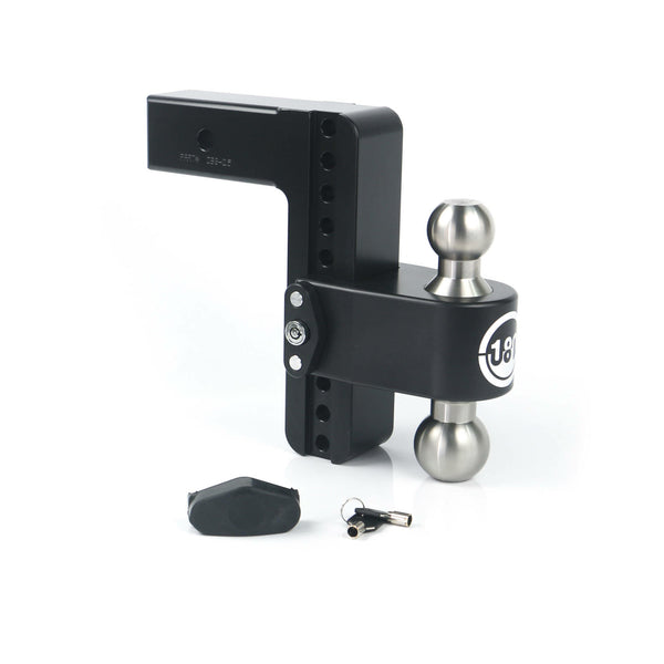 Weigh Safe 8" Drop Hitch, 2.5" Shank (8K/14.5K Gtwr) (LTB8-2.5-CER-BLA)